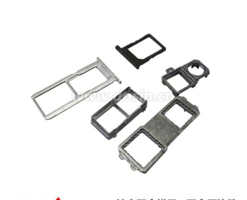 电子配件锌合金压铸SIM卡套配件