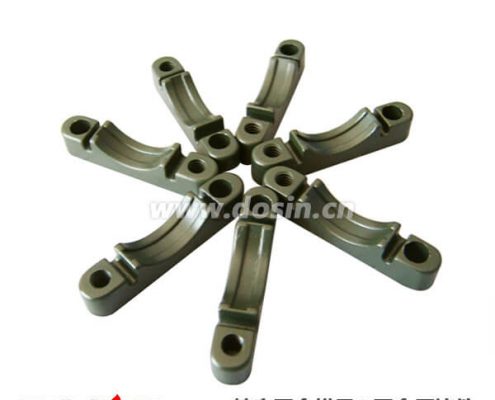 镀深绿色锌铝合金压铸线夹压板圆形毗连器