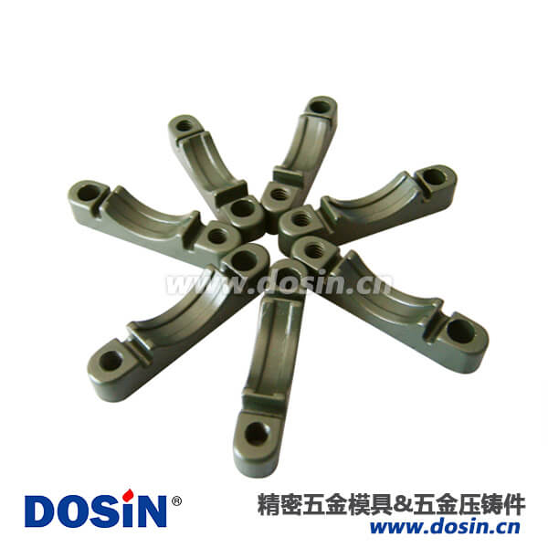 镀深绿色锌铝合金压铸线夹压板圆形毗连器