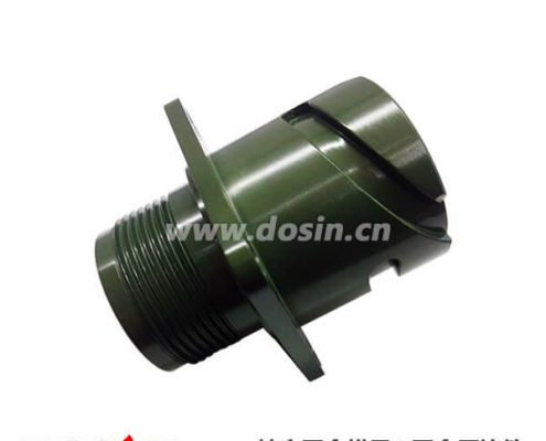 方盘卡口铝合金压铸深绿色毗连器